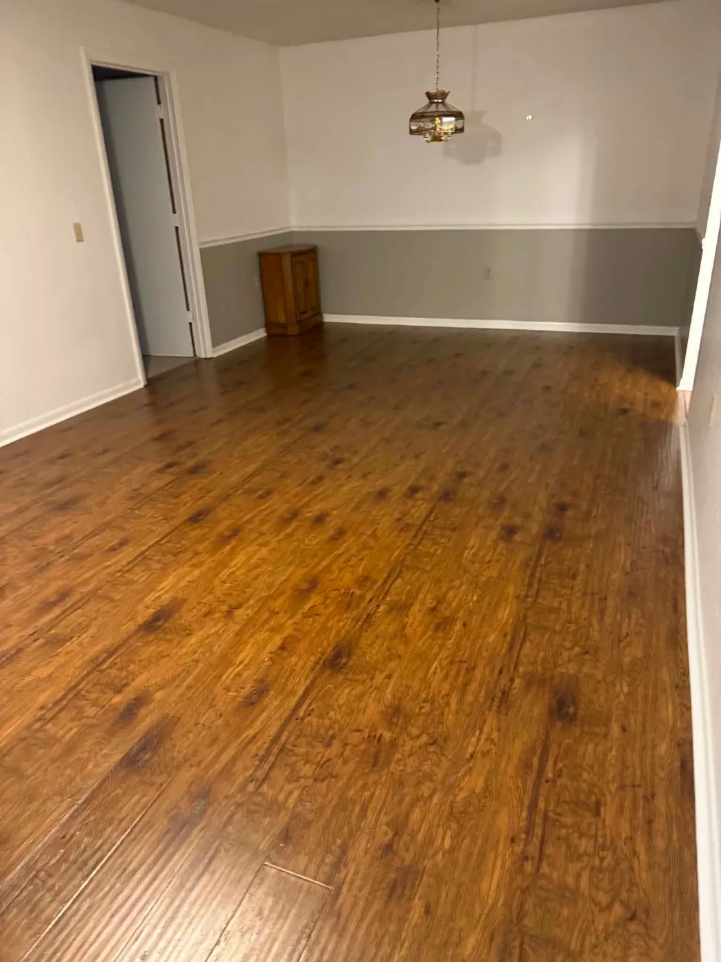 Empty renovated room cleared of debris after post-construction cleaning in Tampa, FL
